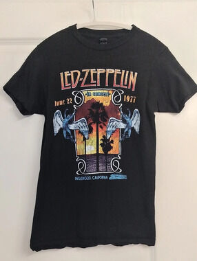 tultex Led Zeppelin Graphic Tee Black XS
